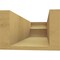 Ekena Millwork 6in. W x 4in. H x 16in. L Crestline Woodgrain TimberThane Rafter Tail, Primed Tan RFTUR06X04X16CRERCPR - alternate 6